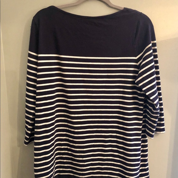Merona Striped Quarter Length Top - Picture 4 of 4
